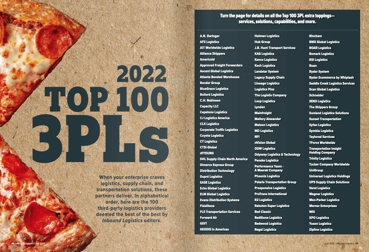 Atlanta Bonded Warehouse Named by Inbound Logistics as a Top 100 3PL