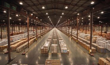 Warehouse filled with boxes