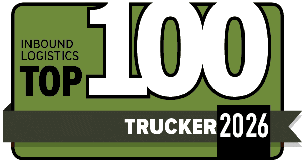Inbound Logistics 2026 Top 100 Trucker badge
